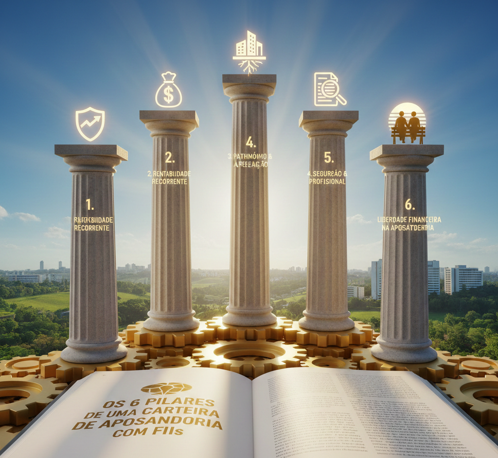 Gemini_Generated_Image_9zf6kh9zf6kh9zf6 Como Montar uma Carteira de Aposentadoria com Fundos Imobiliários: Guia Definitivo com Simulações Reais