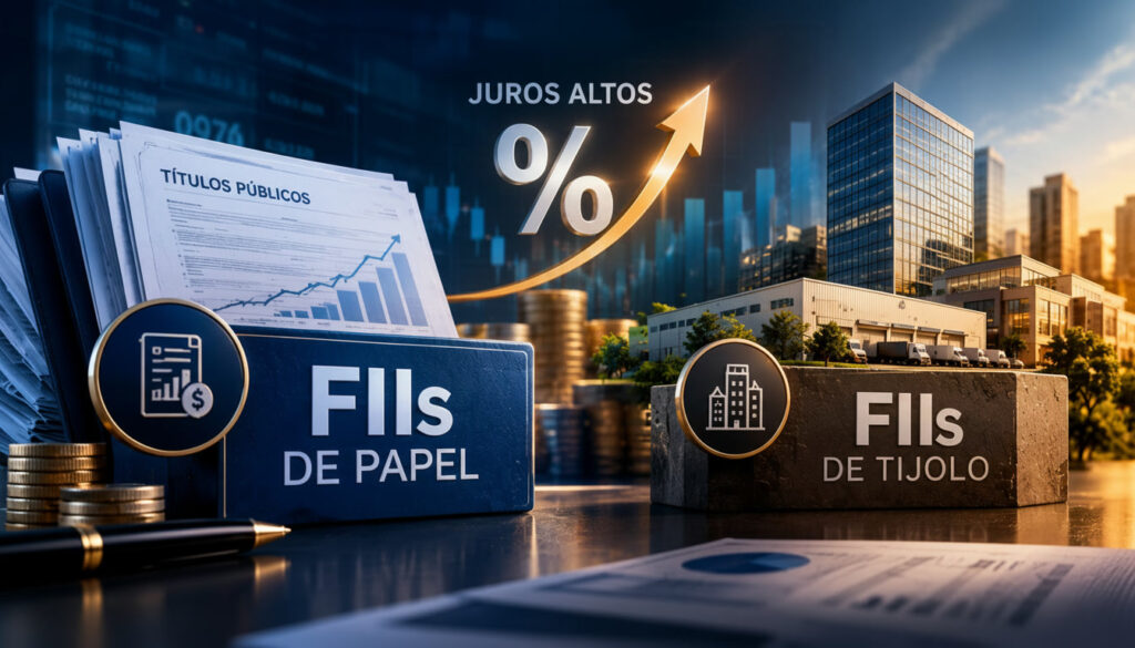 fiis-juros-1024x585 FIIs de Papel ou de Tijolo: Qual Escolher Com a Selic Caindo?