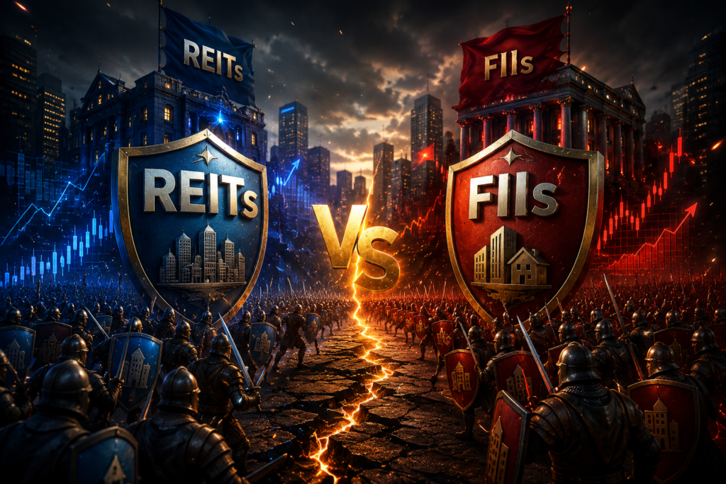reits-vs-fiis-1024x683 Como Investir em REITs Morando no Brasil: Guia Completo 2026